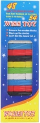 Dřevěná barevná věž – malá Jenga pro děti