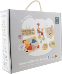 POLARB dřevěný vzdělávací box GROW-WITH-ME 36+ měsíců