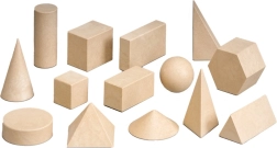 Dřevěná sada geometrických těles
