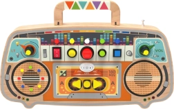 Dřevěné FM rádio – interaktivní activity board pro děti