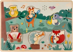Zvukové puzzle se zvířátky a hudebními nástroji
