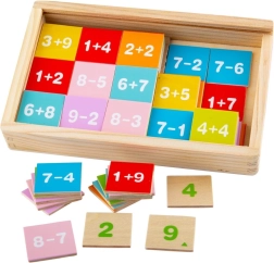 Bigjigs Toys sčítání a odčítání v krabičce