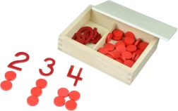 Montessori číslice a žetony – sudá a lichá čísla