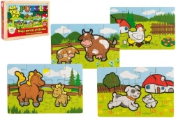 Dřevěné puzzle Moje první zvířátka pro nejmenší