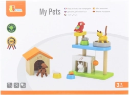 Viga Moji mazlíčci dřevěná sada hraček