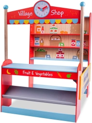 Dřevěný vesnický obchod BIGJIGS TOYS pro děti