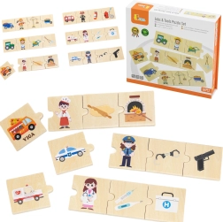 Dřevěné puzzle VIGA povolání a nástroje