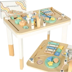 Dětský montessori manipulační stolek LULILO LUDO – mátový