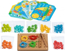 Dřevěná mozaika s pinzetou a vyšíváním LUCY & LEO