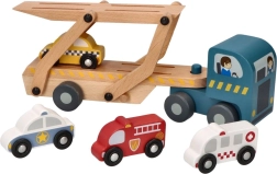 Dřevěná autotransportní sada s vozidly