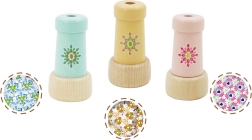 Kaleidoskop dřevěný barevný