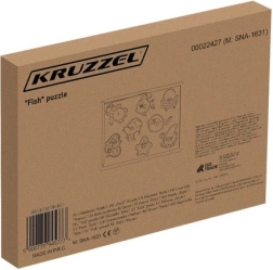 Kruzzel dřevěná magnetická rybářská vkládačka Rybky