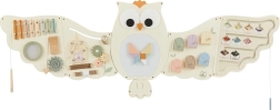 Dřevěná motorická deska sova 2Kids Toys – velká nástěnná busy board