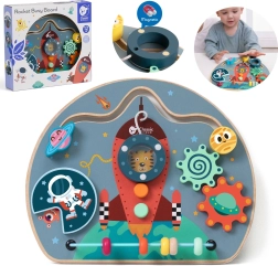 Dřevěná manipulační tabule raketa 6v1 – CLASSIC WORLD