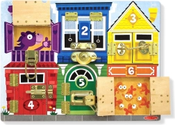 Dřevěná motivační tabule Zámky a zajištění Melissa and Doug