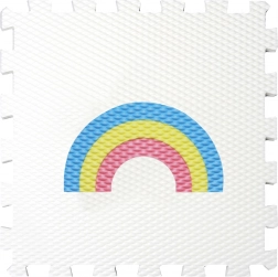 Minideckfloor Duha bílá samolepicí podlahová krytina