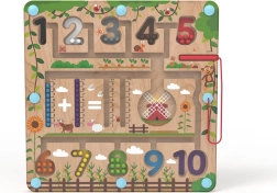 Magnetická dřevěná hrací deska Matematika 2Kids Toys
