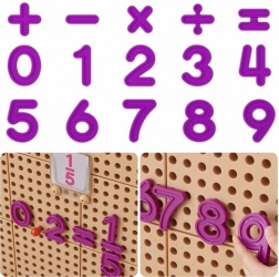 Masterkidz sada číslic a matematických znaků pro nástěnné panely STEM, 82 dílů