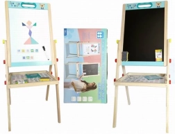 Dřevěná oboustranná tabule 85 cm s doplňky
