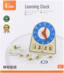 Viga dřevěné hodiny pro učení času Montessori