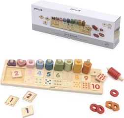 Dřevěné počítadlo a třídící hračka Montessori od PolarB