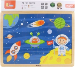 Dřevěné puzzle vesmír 24 dílků viga
