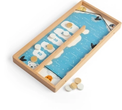 Bigjigs Toys dřevěná hra s puky na ledě