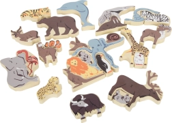 Dřevěné puzzle Zvířátka s Abecedou