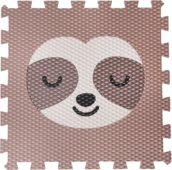 Minideckfloor lenochod, hnědý s krémovým lenochodem