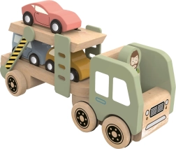Dřevěný autopřepravník s autíčky 2Kids Toys