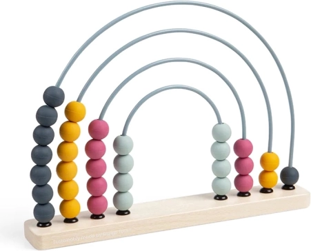 Dřevěné duhové počítadlo BIGJIGS TOYS