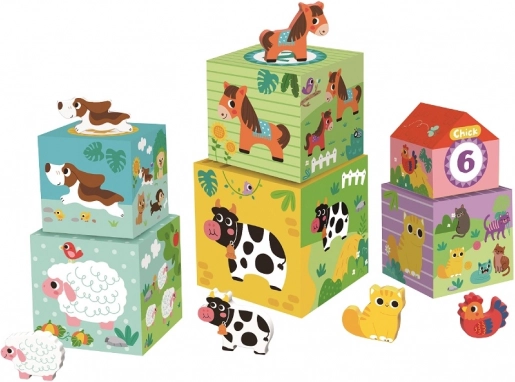 Kostky se zvířátky Farma od 2Kids Toys