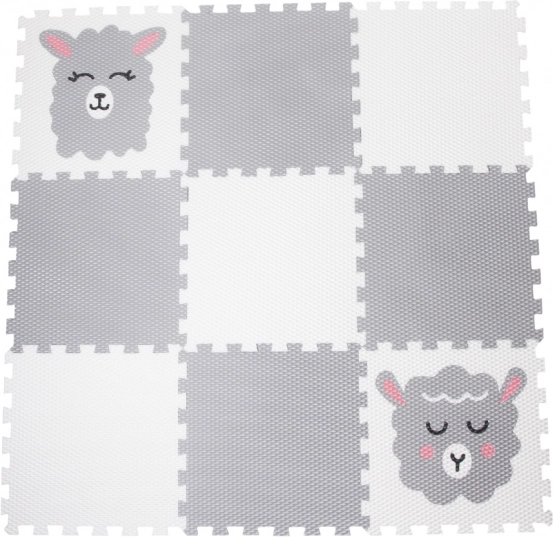 Pěnová podložka puzzle s ovečkami, 9 dílů