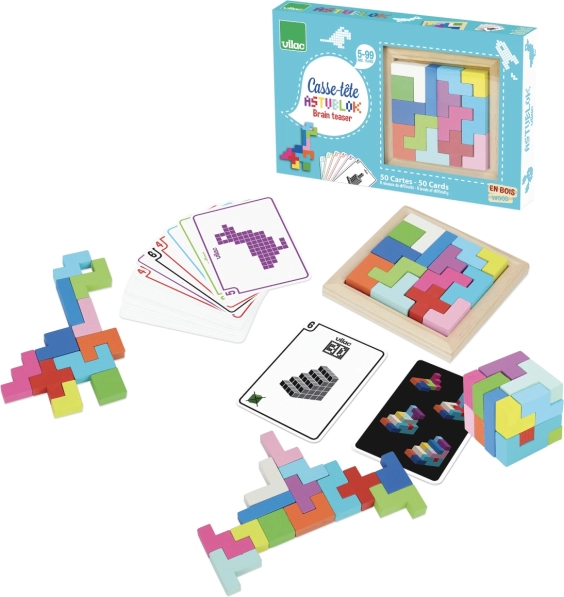 Hlavolamy Vilac Tangram z Dřeva