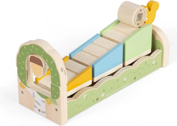Dřevěná motorická rampa s veverkou Bigjigs Toys