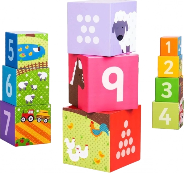 Didaktické kostky Farma od Bigjigs Toys