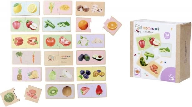 Montessori puzzle ovoce a zelenina