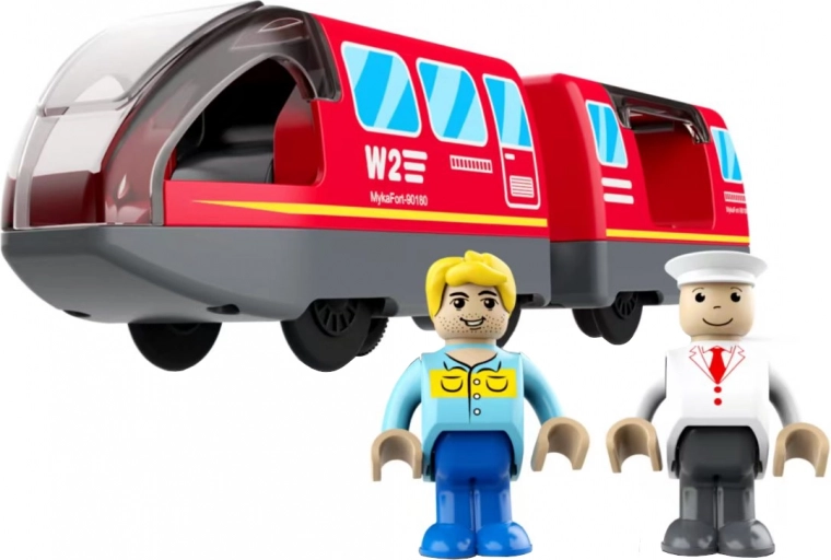 Elektrický městský vlak červený 2Kids Toys
