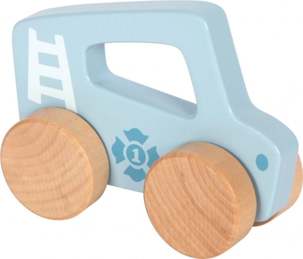 Dřevěné modré autíčko pro děti Small Foot