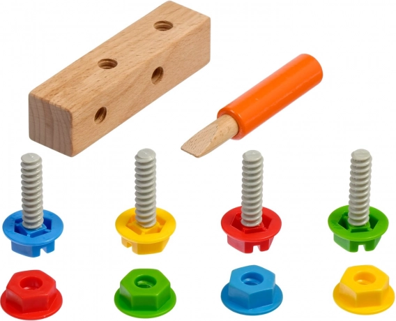 Lucy & Leo šrouby a matice – montessori hrací set