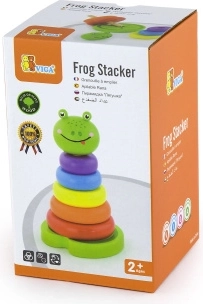 Dřevěná skládací pyramida Žabka