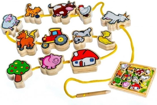 Provlékačka dřevěná Moje první zvířátka