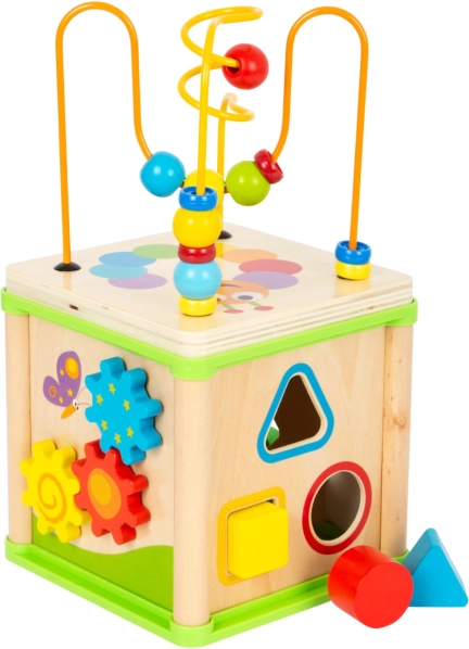 Dřevěná motorická kostka Louka small foot
