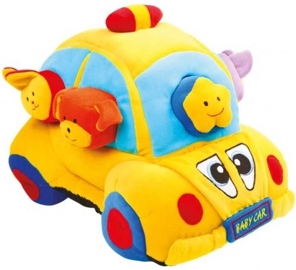 Small Foot textilní auto s vkládacími tvary