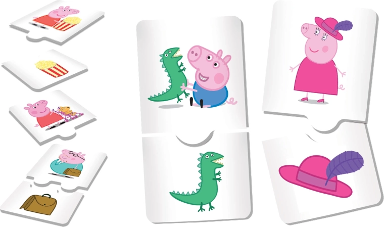 Párovací puzzle a asociace s Peppou