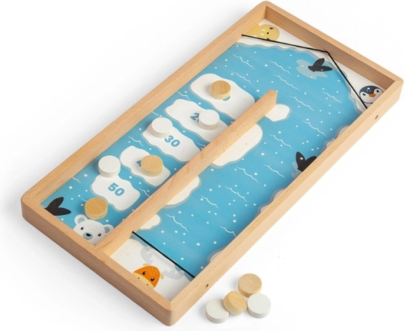 Bigjigs Toys dřevěná hra s puky na ledě