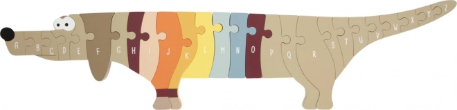 Dřevěné abecední puzzle jezevčík SMALL FOOT