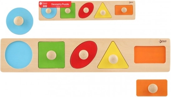 Dřevěná vkládačka pro děti - Geometrické tvary