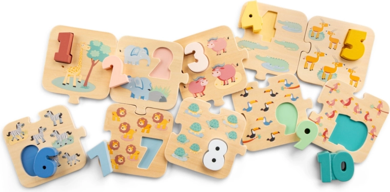Puzzle Safari - Učíme se číslice