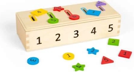 Bigjigs Toys třídění barev, tvarů a čísel